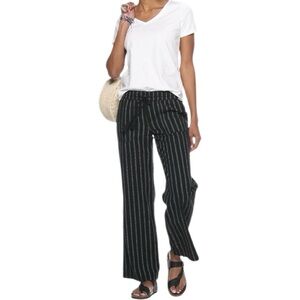 Black Striped Women's Pants